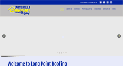 Desktop Screenshot of longpointroof.com